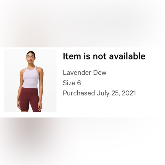 Women’s Lululemon Ebb to Street Tank Top *Light Support B/C Cup Size 6 - Picture 5 of 5